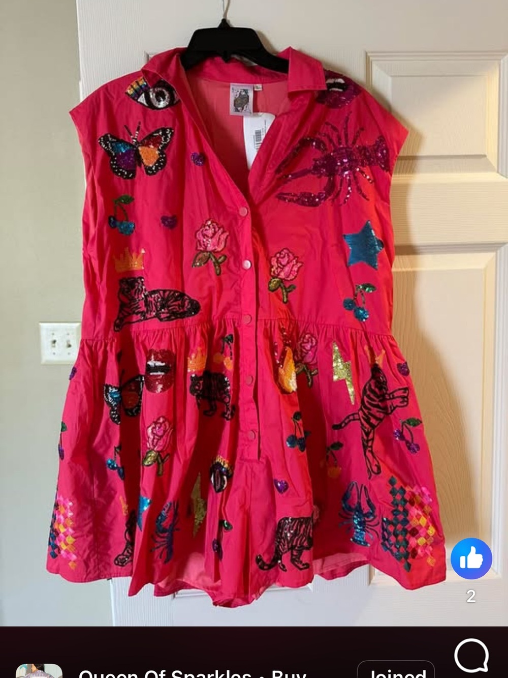 QUEEN OF SPARKLES RARE ICON Romper